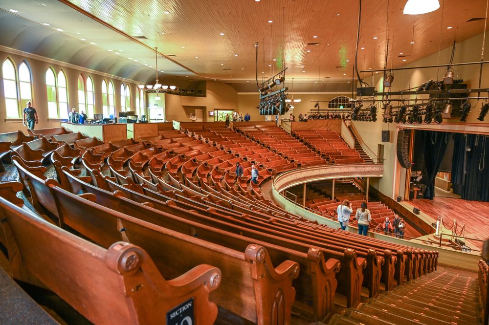Interior of the Ryman Auditorium