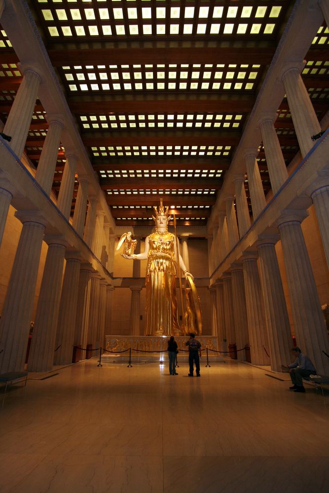 Athena statue in The Parthenon