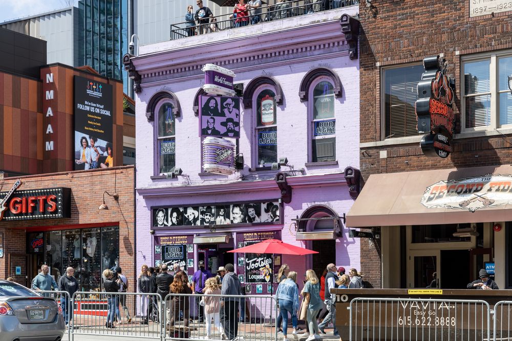 View of Tootsie's Orchid Lounge from across the street