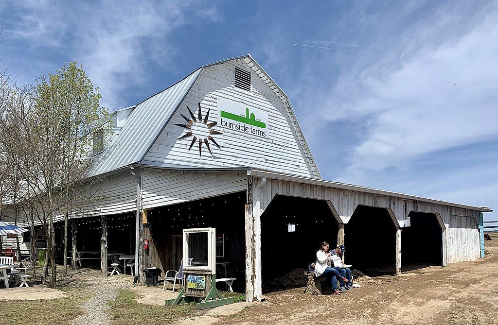Exterior of Burnside Farms' barn
