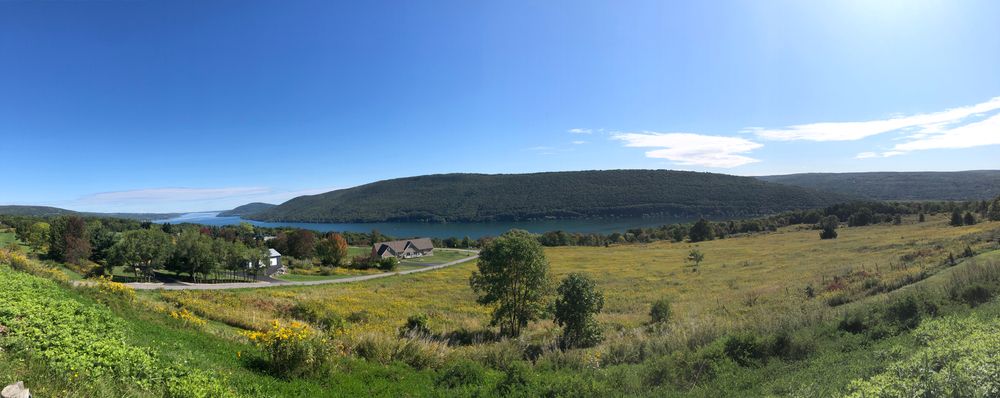 The view from Ontario County Park at Gannett Hill