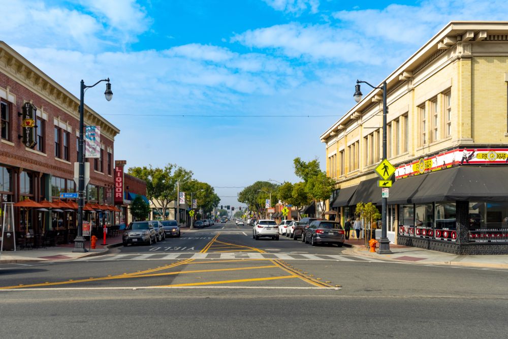 Street scene at Old Towne Orange