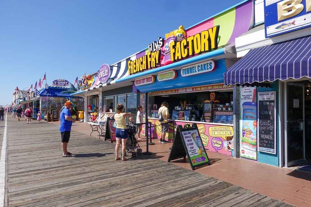 French fry shop at Ocean City Boardwalk