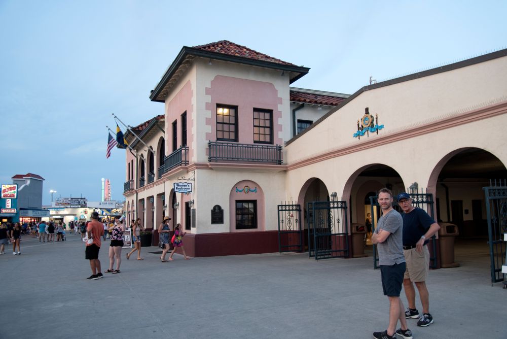 People outside the Ocean City Music Pier