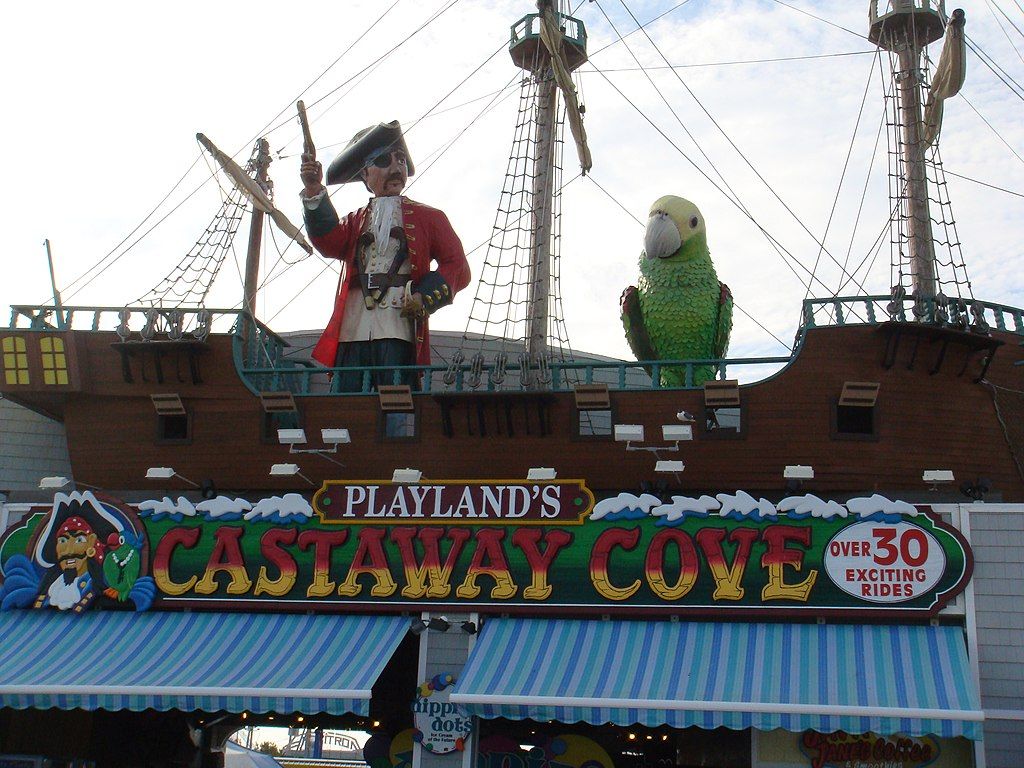 Signage of Playland’s Castaway Cove
