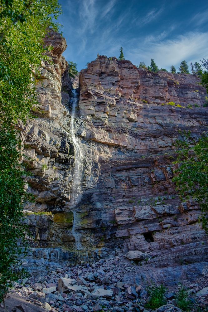 Scenic view of Cascade Falls