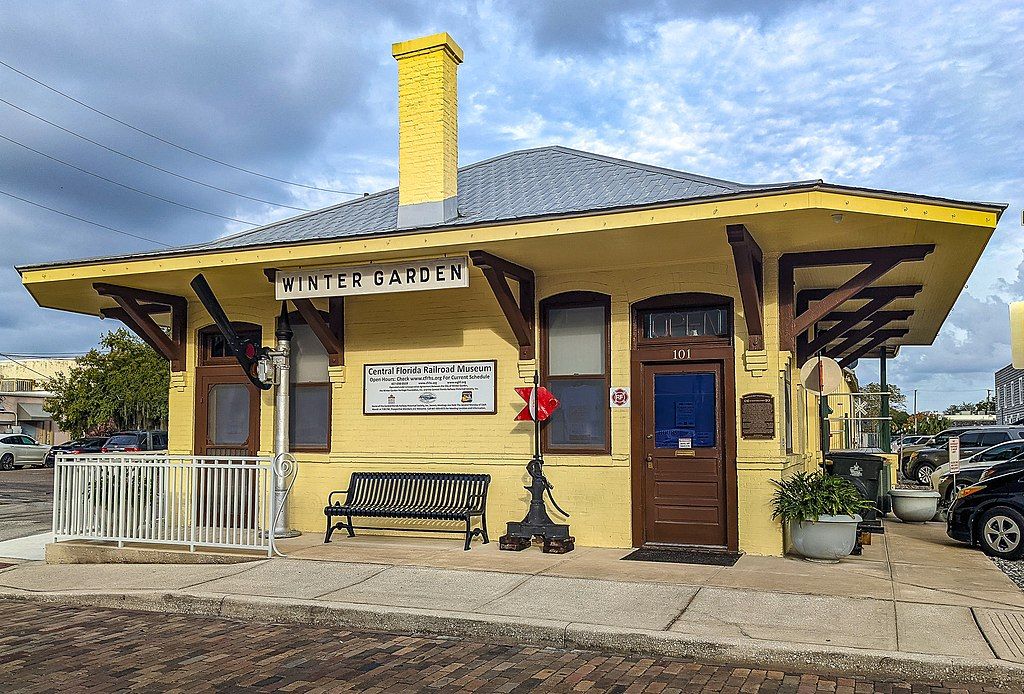 Exterior of the Central Florida Railroad Museum