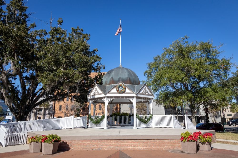 A gazebo at Ocala Historic Downtown Square