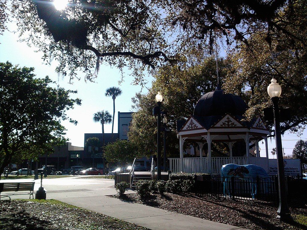 A trail at Ocala Historic Downtown Square