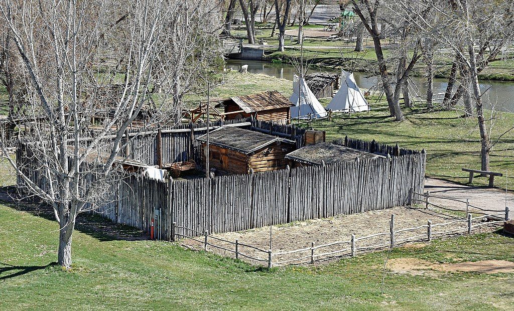 The Fort Buenaventura replica at the park
