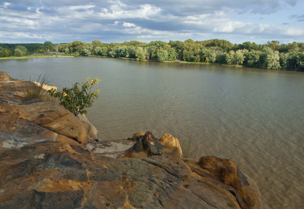 Illinois river from Buffalo Rock State Park