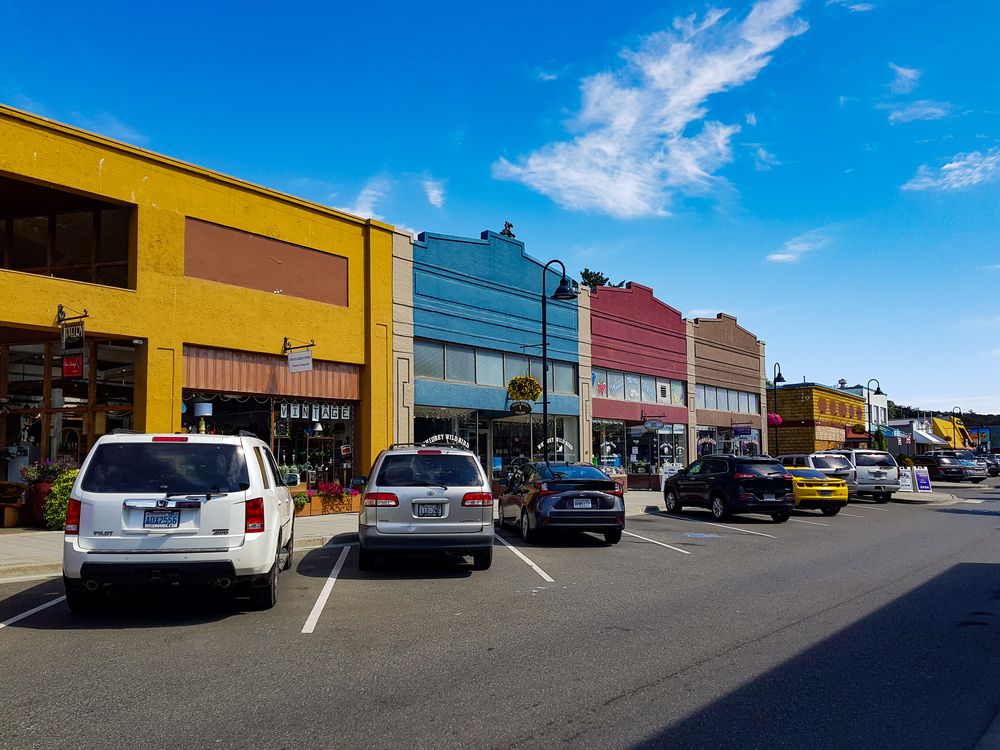 Buildings along the Historic Downtown Oak Harbor