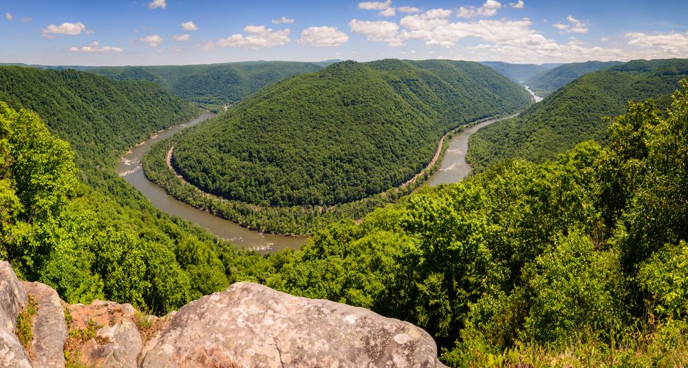 Scenic view of New River Gorge National Park and Reserve