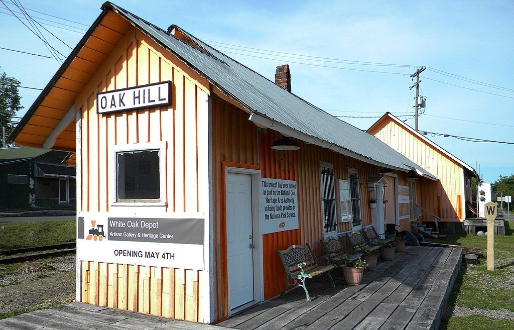 Exterior of the Oak Hill Railroad Depot