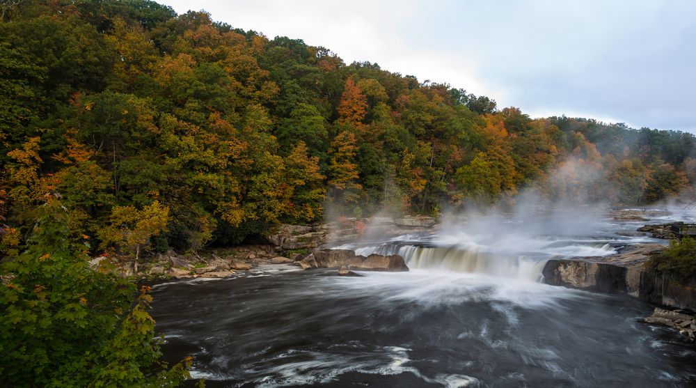 Scenic view of Ohiopyle Falls