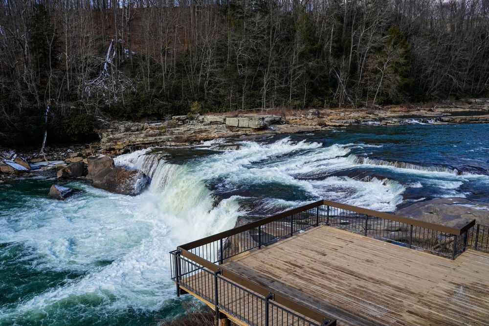 Observation deck at Ohiopyle State Park