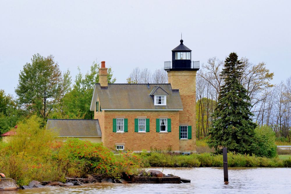 Exterior of the Ontonagon Lighthouse