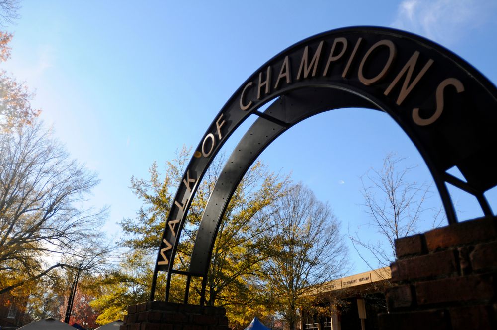 Walk of Champions arch at the Grove