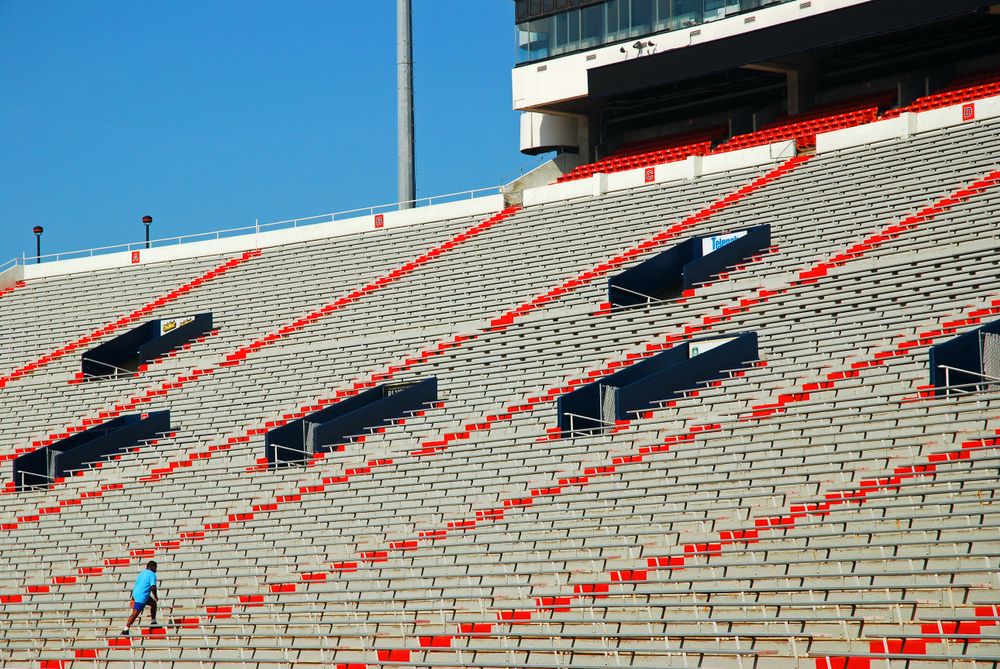 The chairs at Vaught Hemingway Stadium