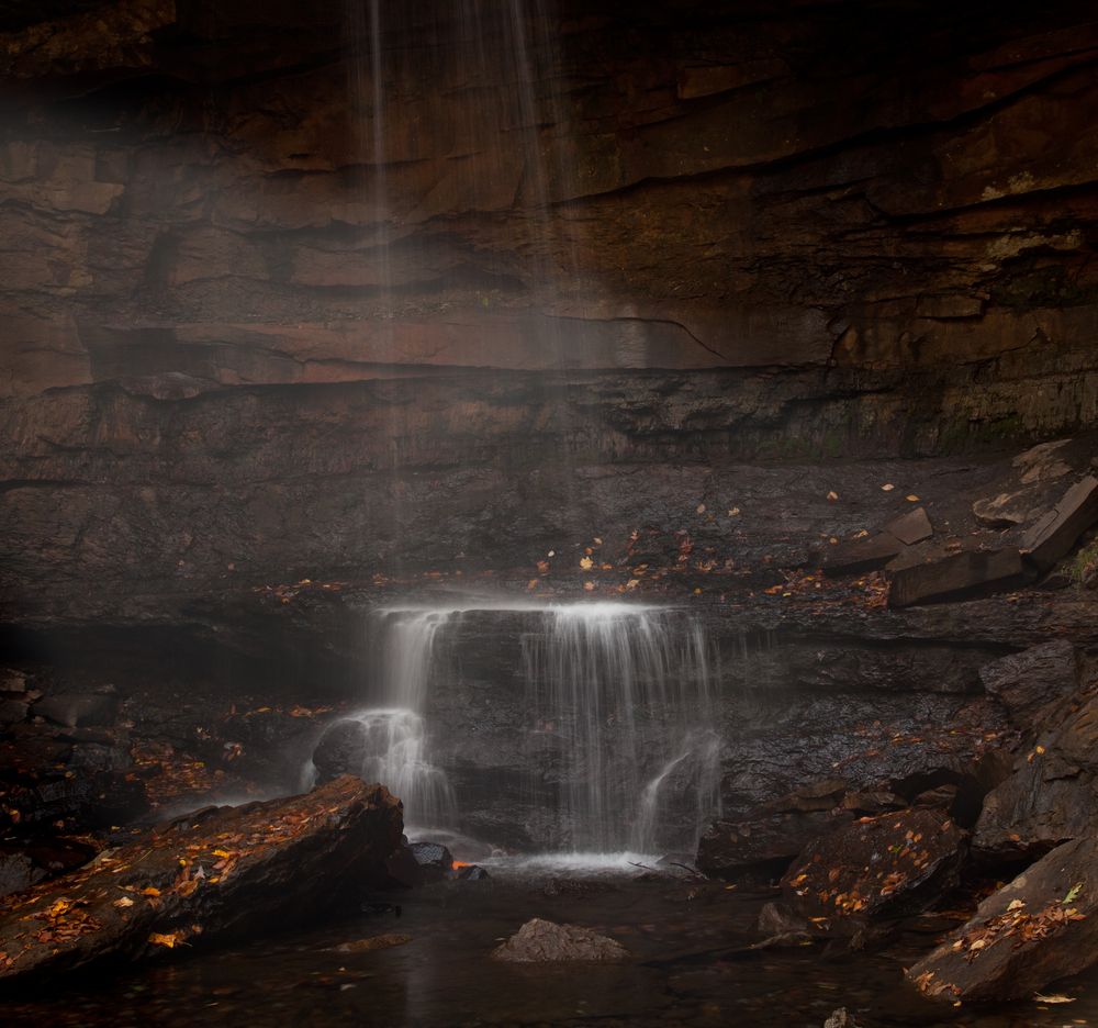 The base of Cucumber Falls