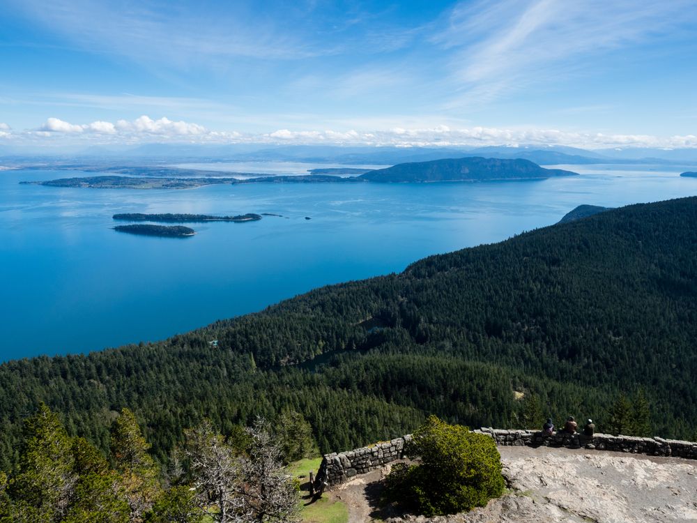 Aerial view of Mount Constitution