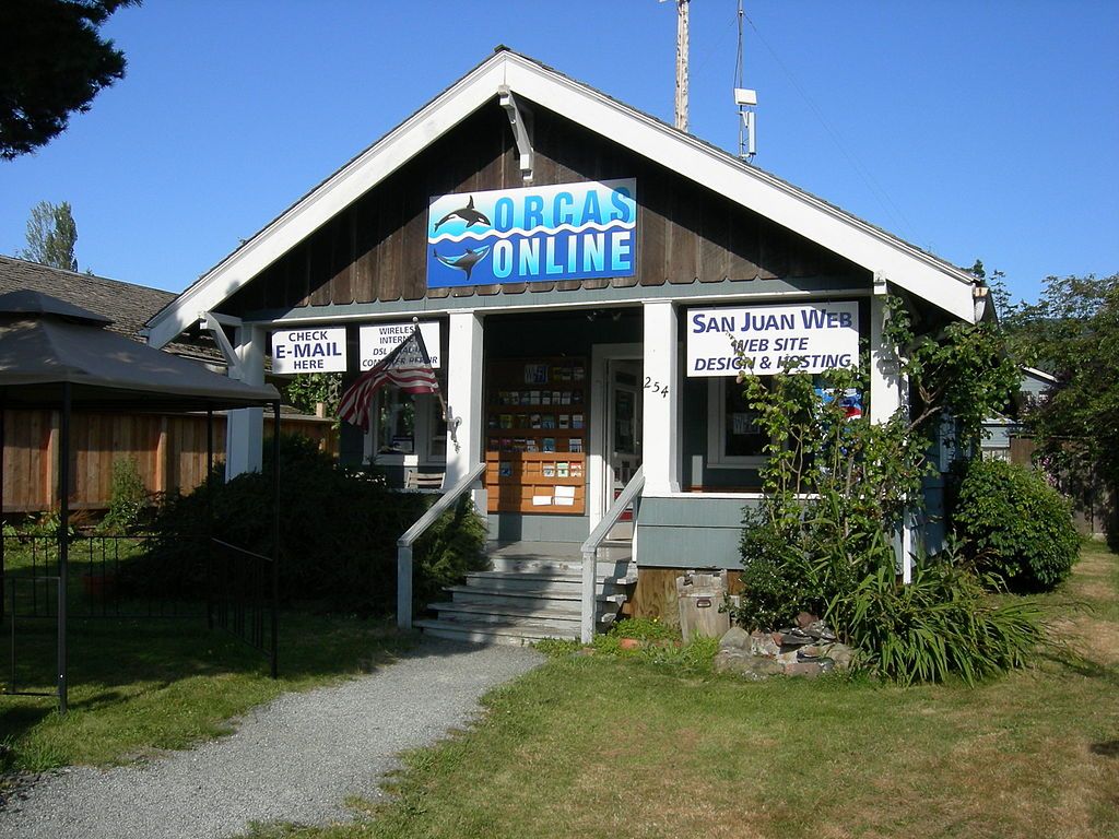 Exterior of a shop at Eastsound Village
