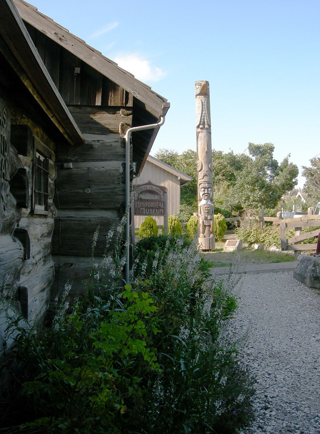 The Orcas Island Historical Museum's totem pole