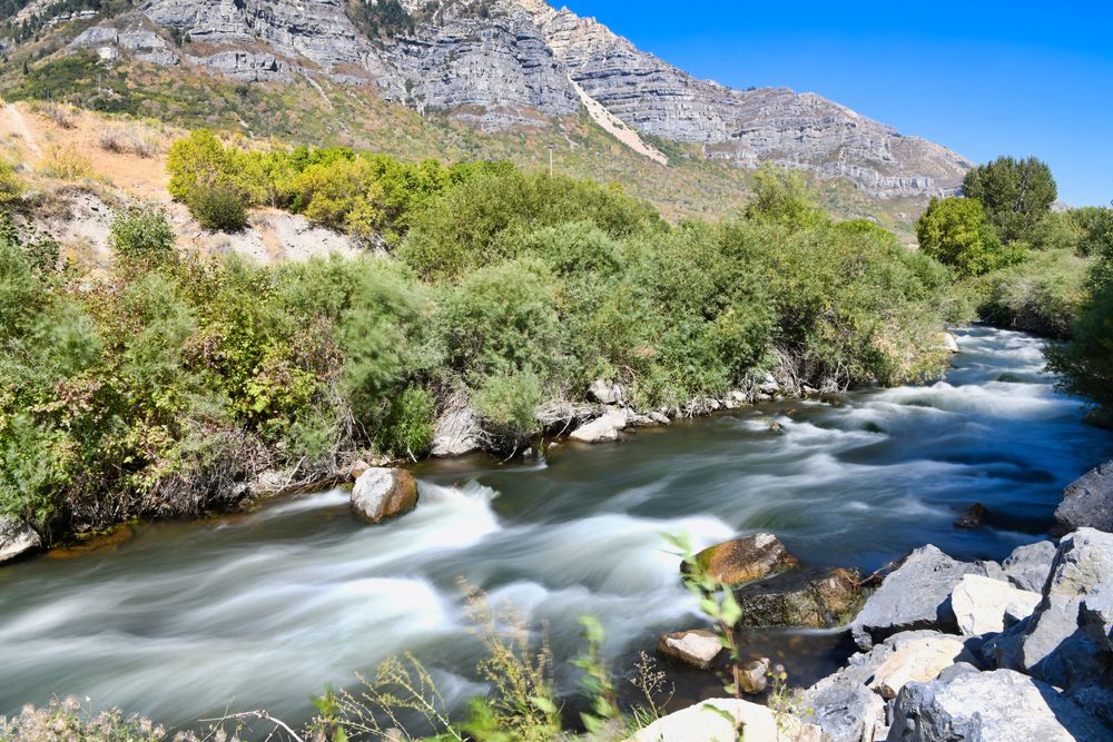 Downstream of the Majestic Bridal Veil Falls