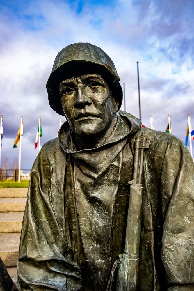 Statue at the Korean War Memorial