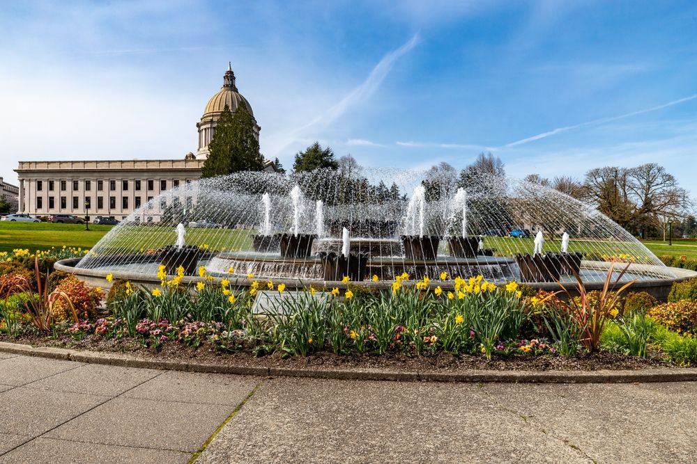 Daytime view of the beautiful Tivoli Fountain