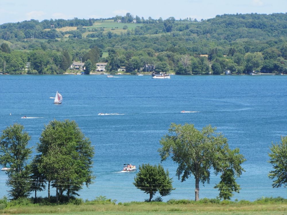 Boats on the waters of Finger Lakes