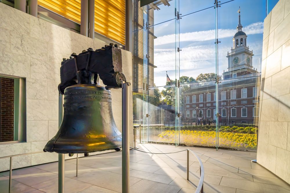 Daytime view of the Liberty Bell