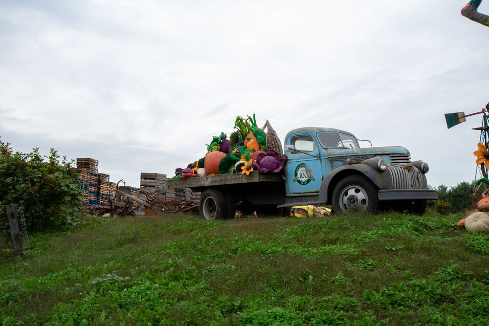 A truck at Linvilla Orchards