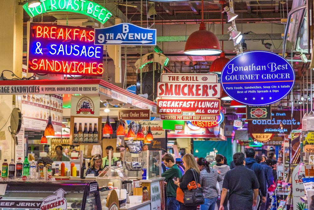 Interior of Reading Terminal Market