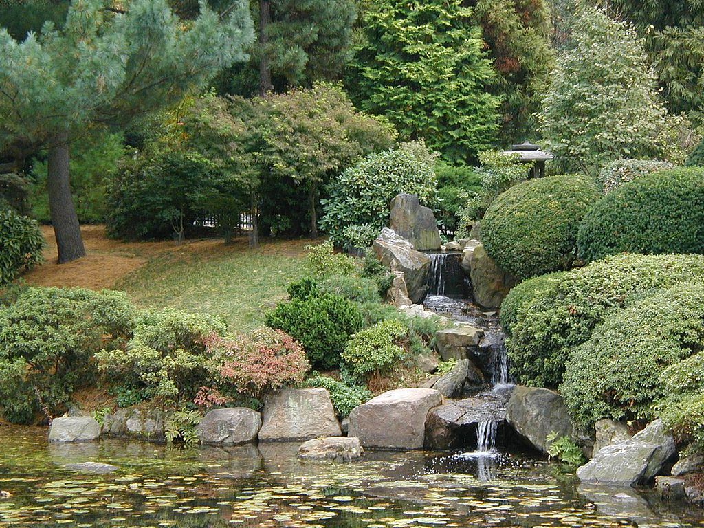 Waterfall at Shofuso Japanese House and Garden