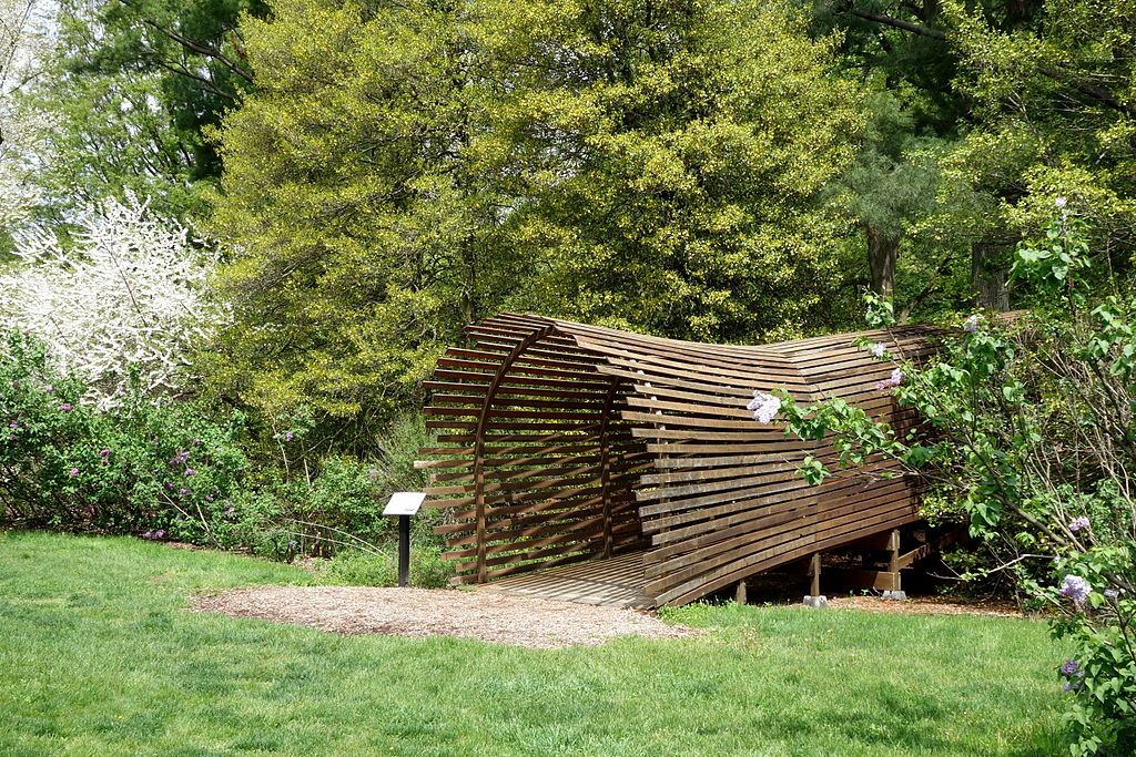 Covered bridge at Tyler Arboretum