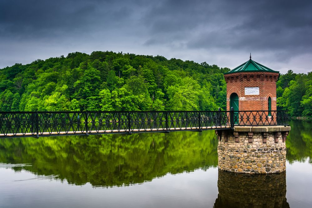 The waters of Antietam Lake Park