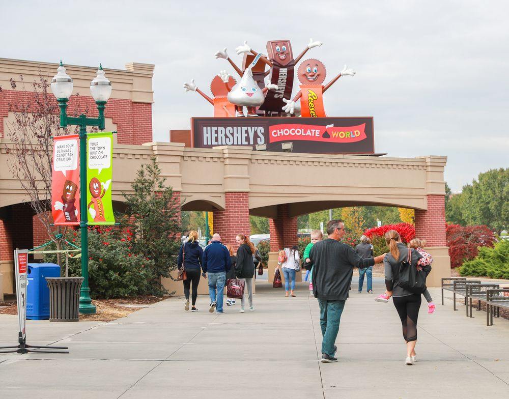 People at Hershey's Chocolate World