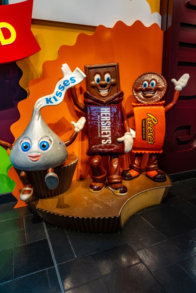 Chocolate sculptures in Hershey's Chocolate World