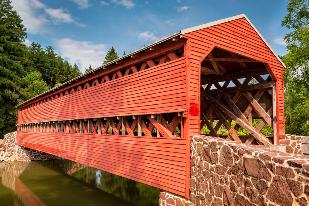 Entrance to Sachs Covered Bridge