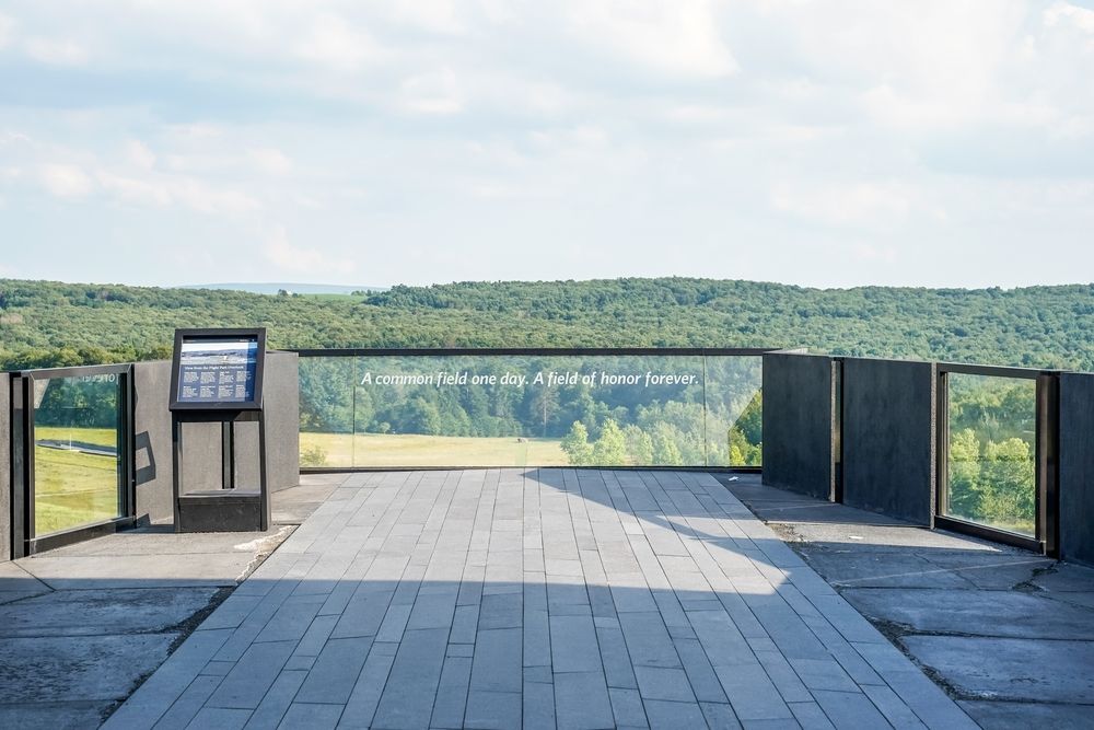 Daytime view of Flight 93 National Memorial