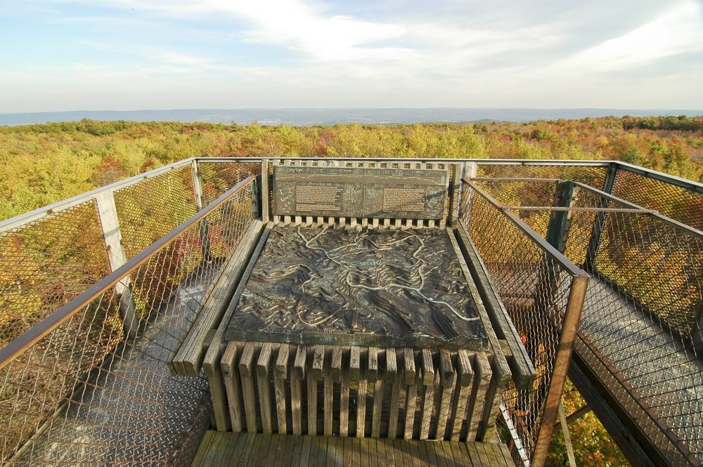 The top of Mount Davis' observation tower