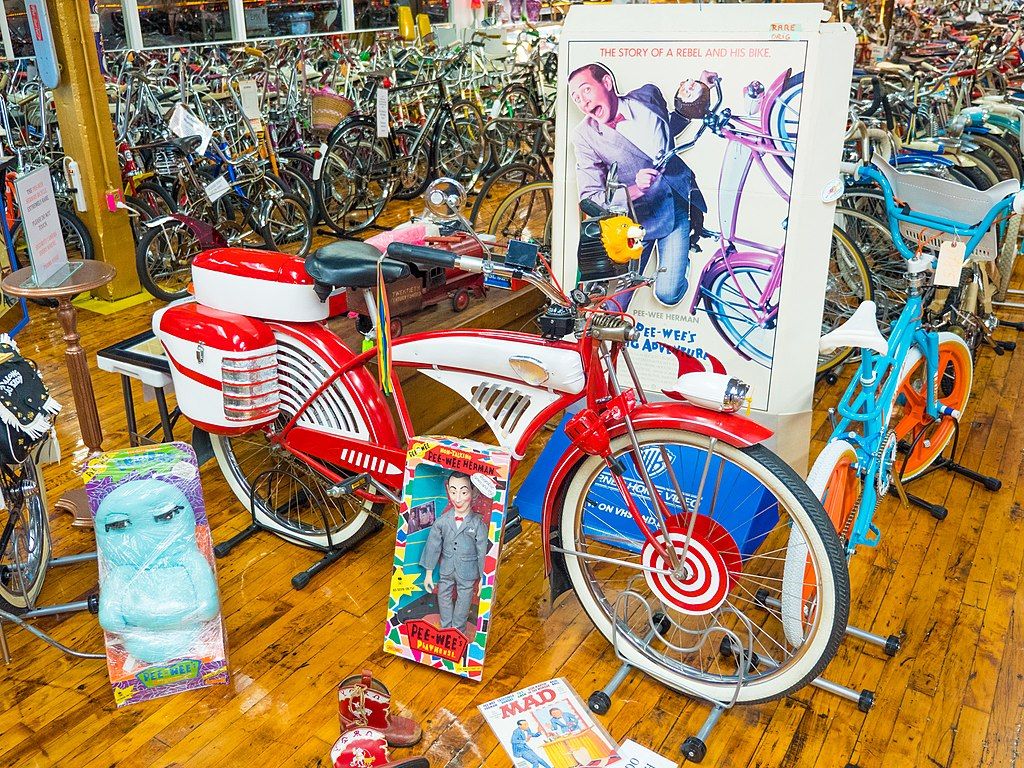 Pee-wee Herman's bicycle in Bicycle Heaven