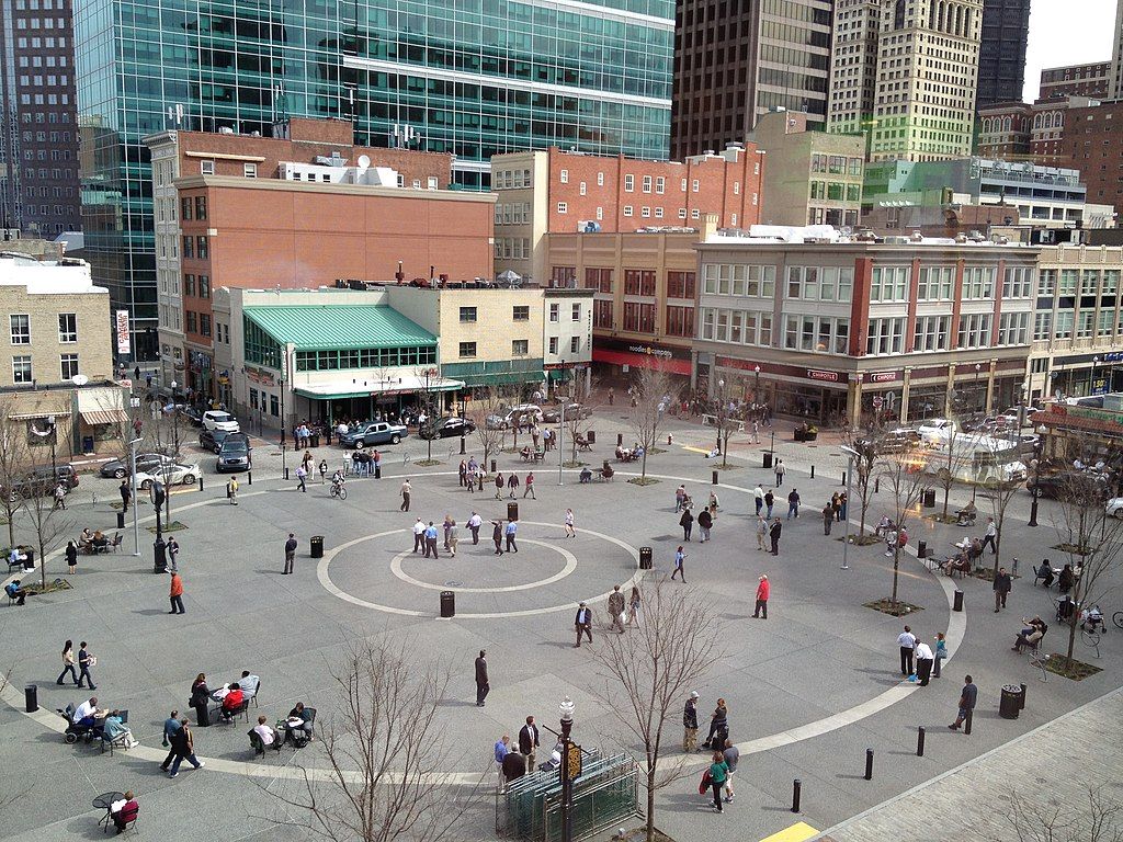 Aerial view of Market Square