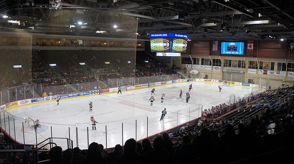 Interior of Erie Insurance Arena