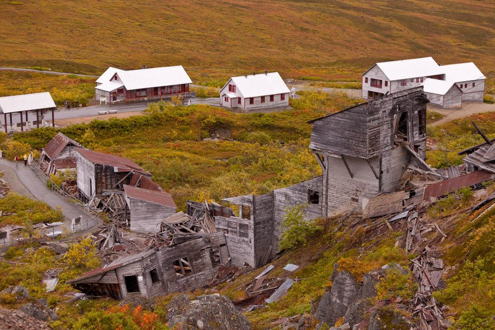 Daytime view of Independence Mine State Historical Park
