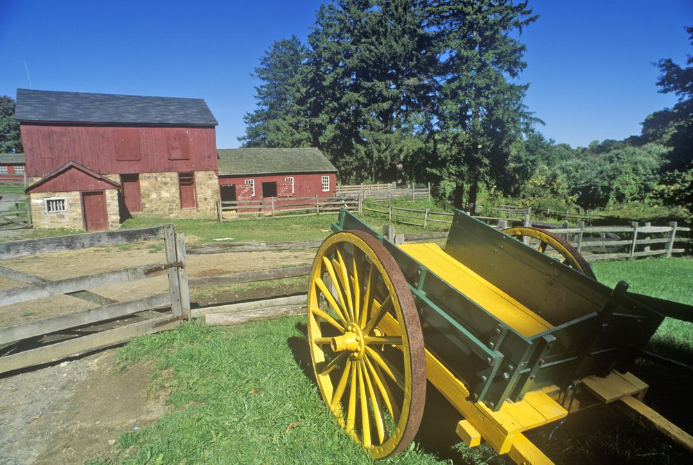 Exterior of Fosterfields Living Historical Farm's house