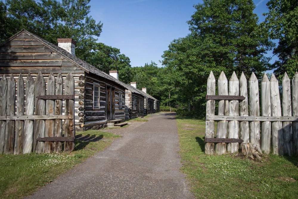 An entrance to Fort Wilkins Historic State Park
