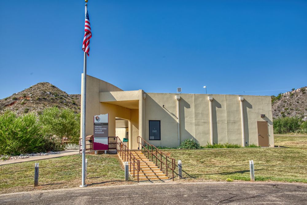 Exterior of Alibates Flint Quarries museum