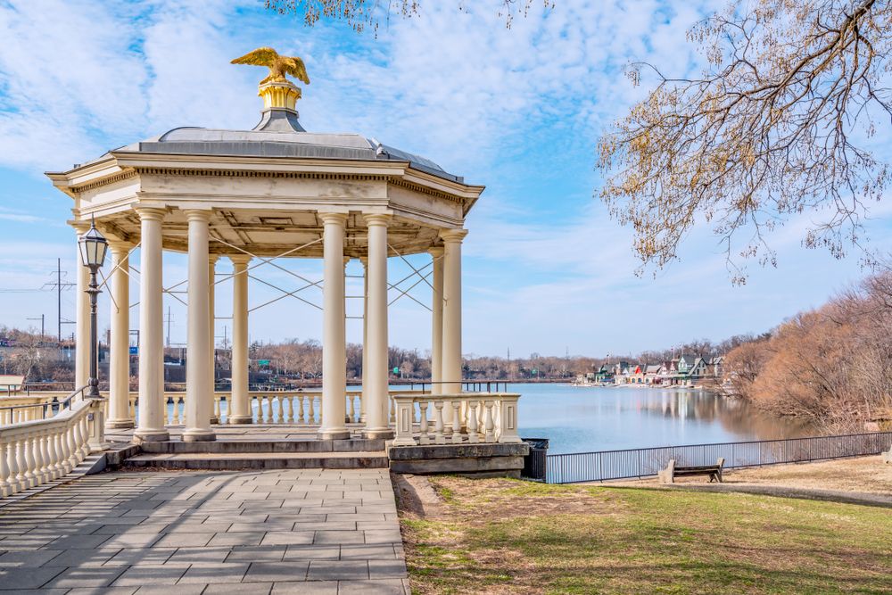 A gazebo at Fairmount Water Works